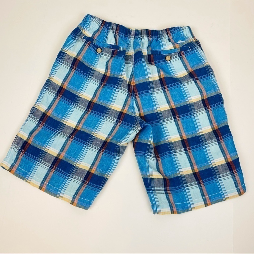 Tommy Bahama Matadero Linen Plaid Shorts Size M - Picture 4 of 12